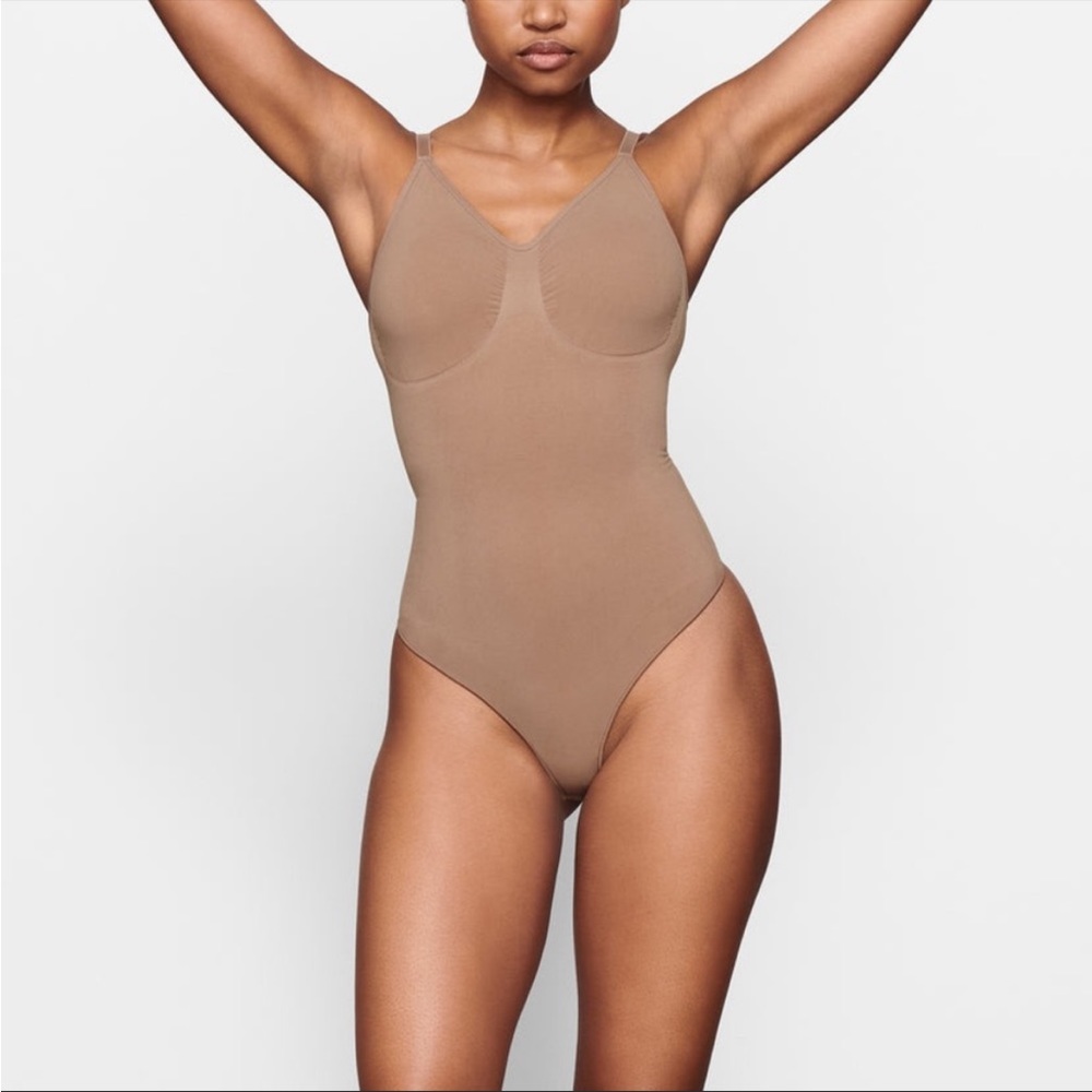 SKIMS sculpting thong bodysuit